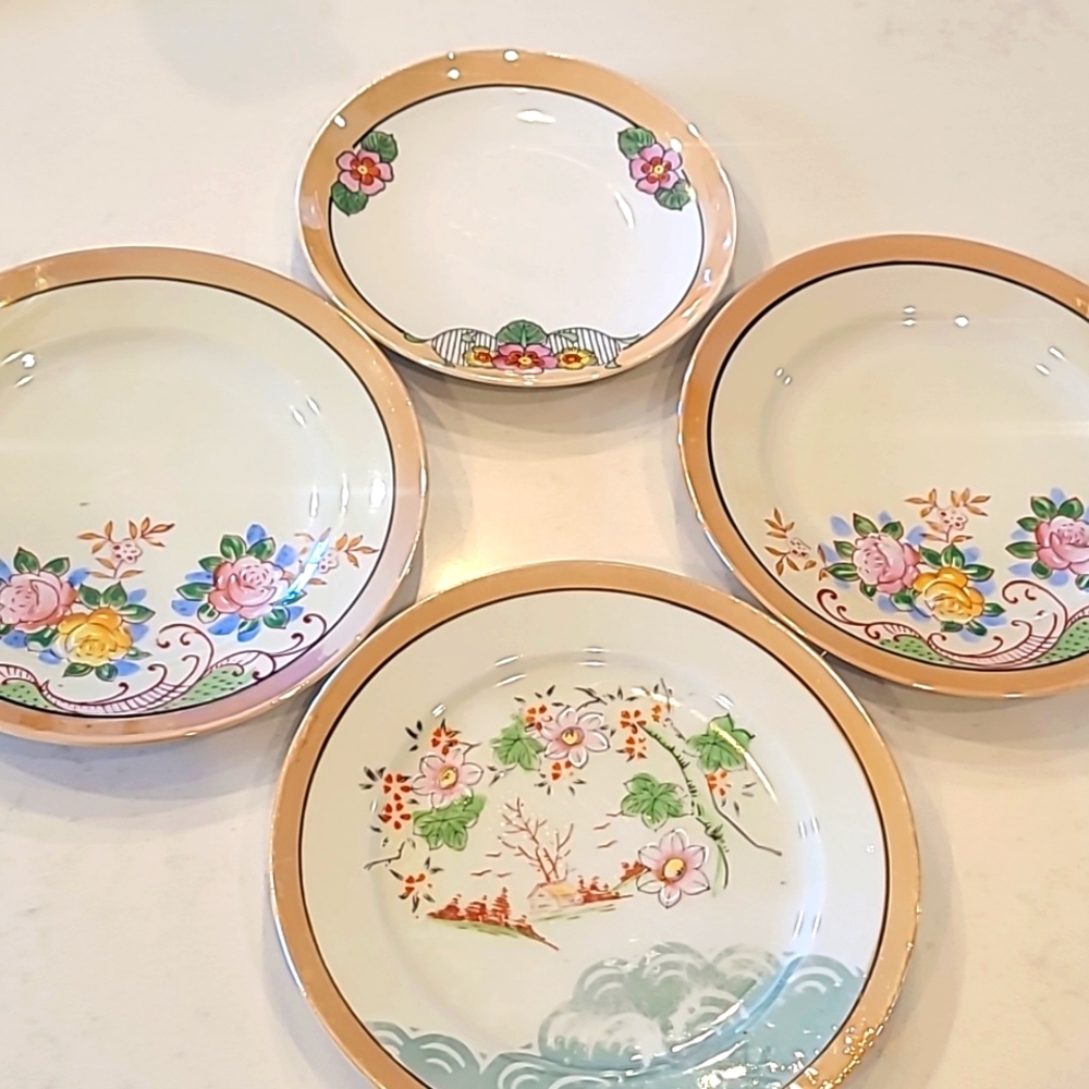 Vintage Made In Japan Lusterware Bundle of dishes